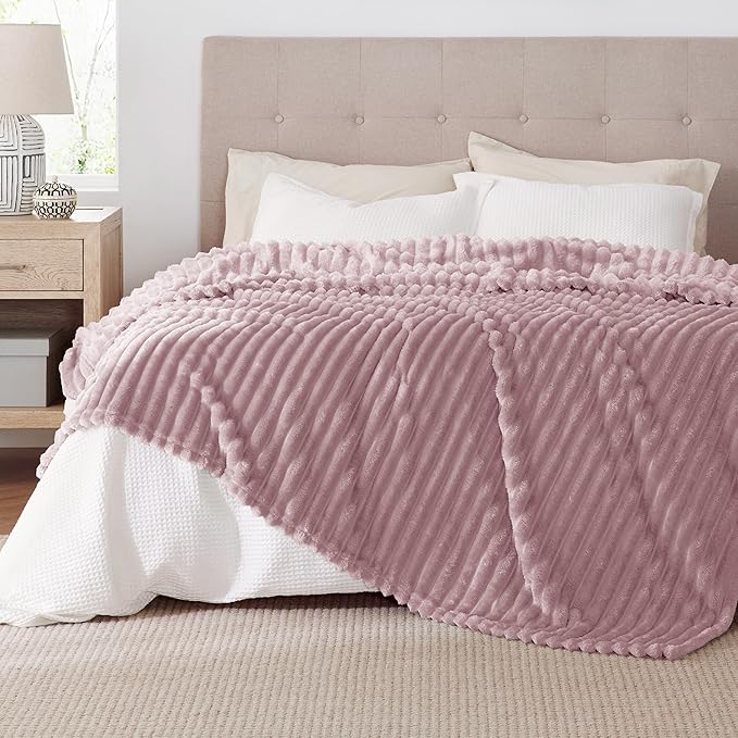 Bedsure GentleSoft Pink California King Size Blanket - Image 9
