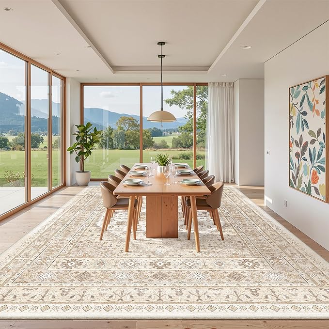 zesthome 12x15 Area Rugs, Large Washable Rug, Ultra-Thin Stain Resistant Rugs - Image 8