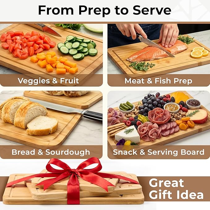 Bamboo Cutting Board Set of 3 - Image 6