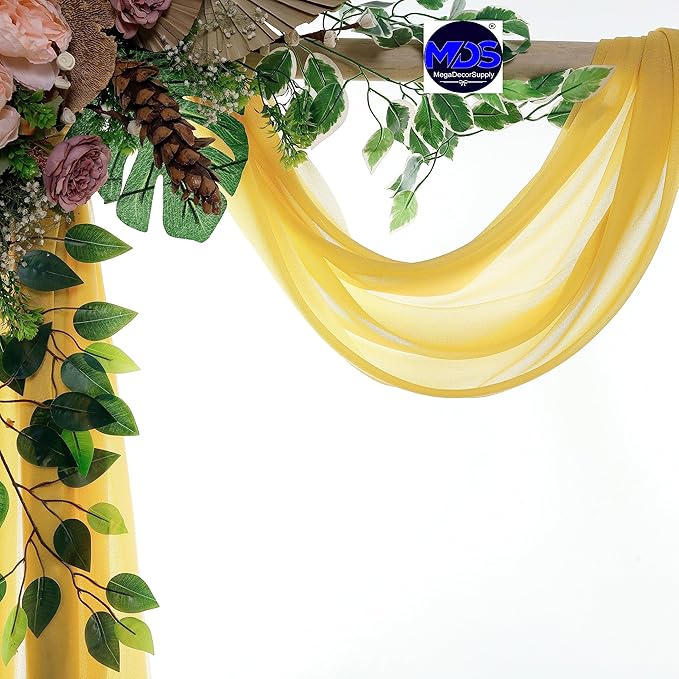 MDS Halloween Chiffon Draping Fabric - 2 Panel, 30" Wide x 30ft Long - S...