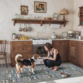 Washable 2x8 Hallway Runner Rug: Vintage Water-Resistant Kitchen Entryway Rug by HYHAOYUNLAI