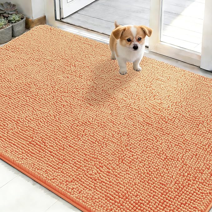 OLANLY Dog Door Mat for Muddy Paws 48x30, Absorbs Moisture and Dirt, Absorbent by OLANLY