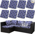 Outdoor Cushion Covers Set, Replacement by SUKAIKEQA