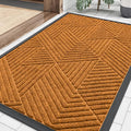 Smiry Front Door Mat Outside Entrance, Heavy Duty Sturdy Natural Rubber Doormat by Smiry