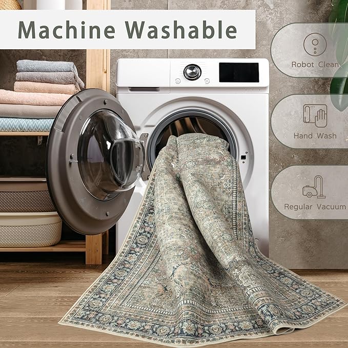 Washable Rugs 8x10 Area Rugs for Living Room, Rugs for Bedroom, Large Carpets - Image 4