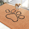 OLANLY Dog Door Mat for Muddy Paws 48x30, Paw Print Design, Absorbs Moisture by OLANLY