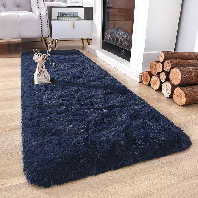 Chicrug Soft Runner Rug for Bedroom Living Room Plush Fluffy Rug 2x6 Feet - Image 2