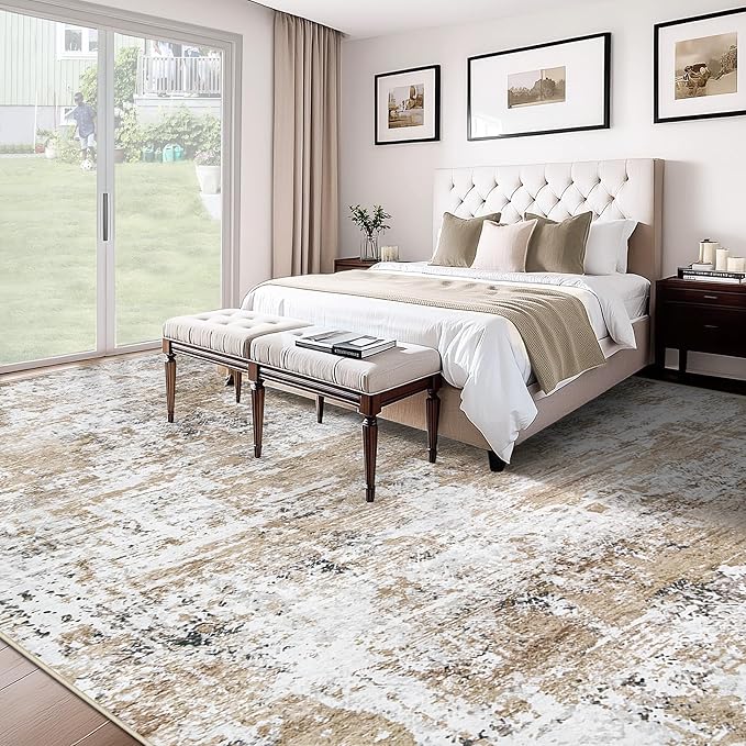 XLUEZ 10x14 Area Rugs for Living Room, Washable Modern Abstract Large Area Rug - Image 5