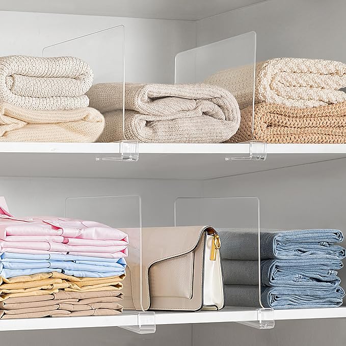 16 Pack 12 Inches Clear Shelf Dividers - Image 7
