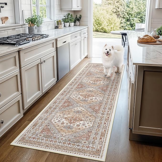 Carpet Runners for Hallway 12ft, Non-Slip Long Bathroom Rugs Runner for Kitchen - Image 9