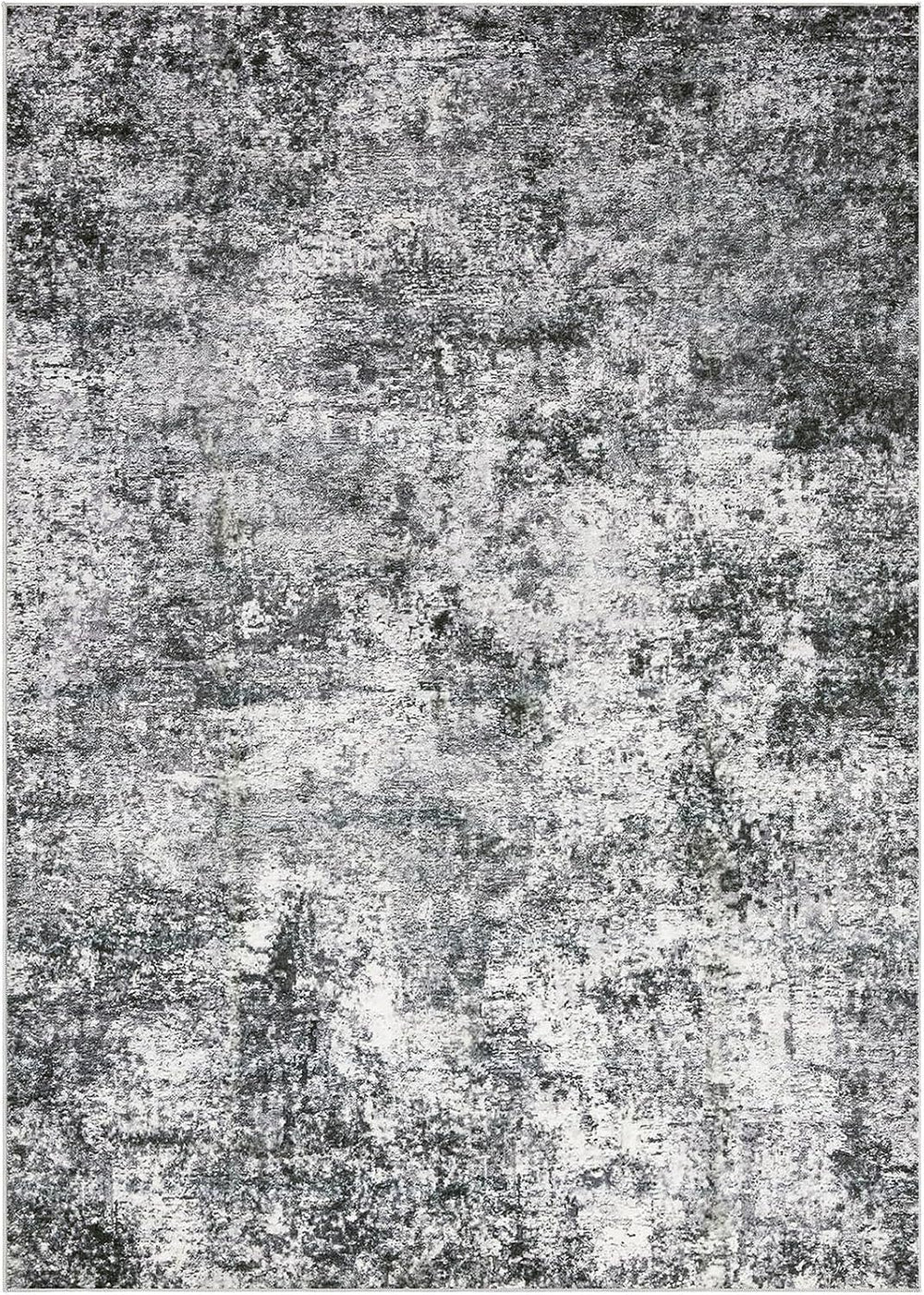 DMOYEST Area Rug Living Room Rugs 10x14 Washable Abstract Grey Carpet