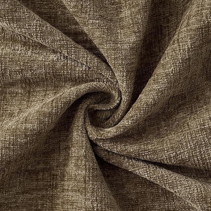 MIULEE Pack of 2 Coffee Throw Pillow Covers 12x20 Inch Soft Chenille Lumbar - Image 2