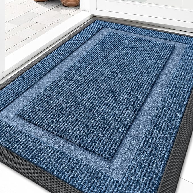 OLANLY Front Door Mat Indoor Outdoor Entrance, Waterproof All-Season, by OLANLY