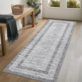 Washable 2.5x10 Kitchen Runner Rug, Easy Clean Geometri Rugs by GarveeHome