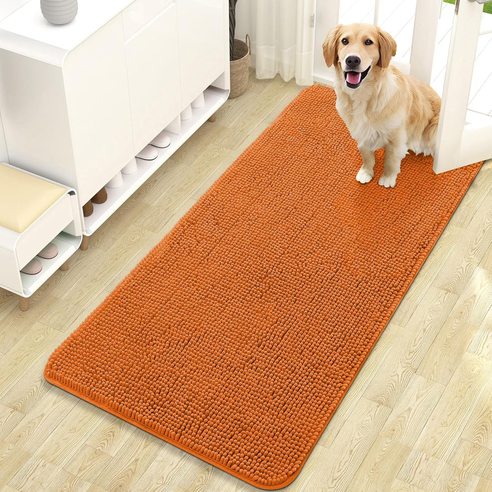 OLANLY Dog Door Mat for Muddy Paws 47x24, Absorbs Moisture and Dirt, Absorbent
