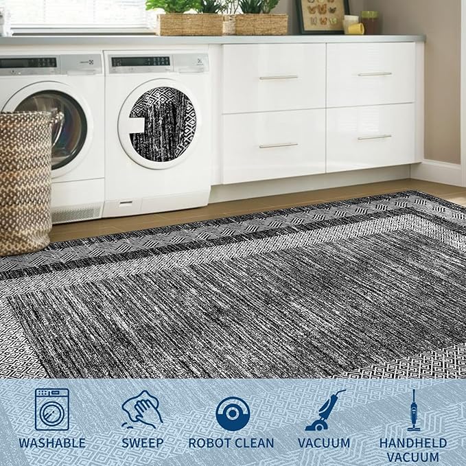 GarveeHome Modern Geometric Rug 4x6 Washable Rug - Image 7