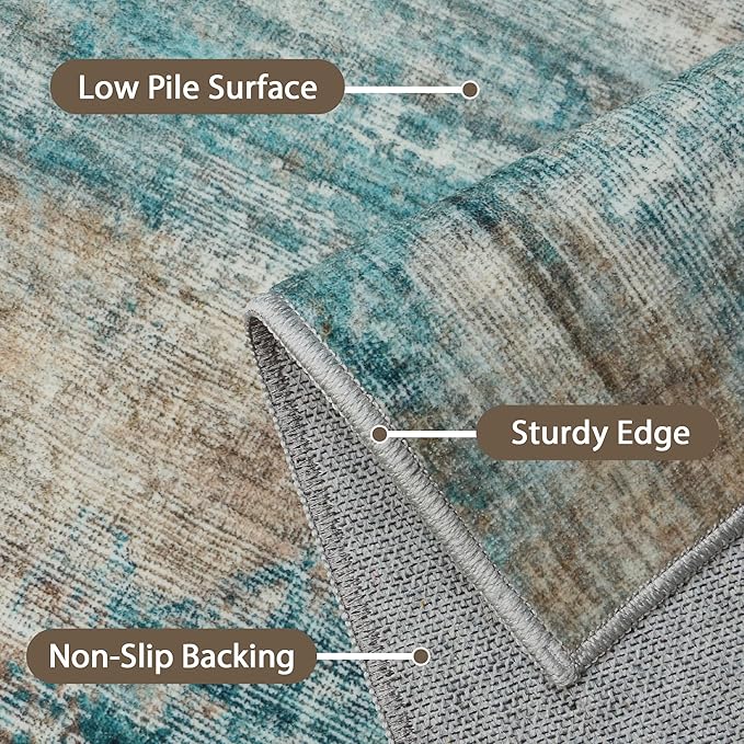 BEIMO Area Rugs 6x9 for Living Room Bedroom, Modern Abstract Machine Washable - Image 7