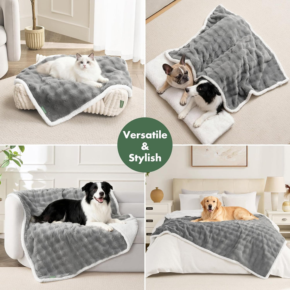 Soft Cozy Waterproof Dog Blanket for Large Dogs - Room Decor Pet Throw Blanke...