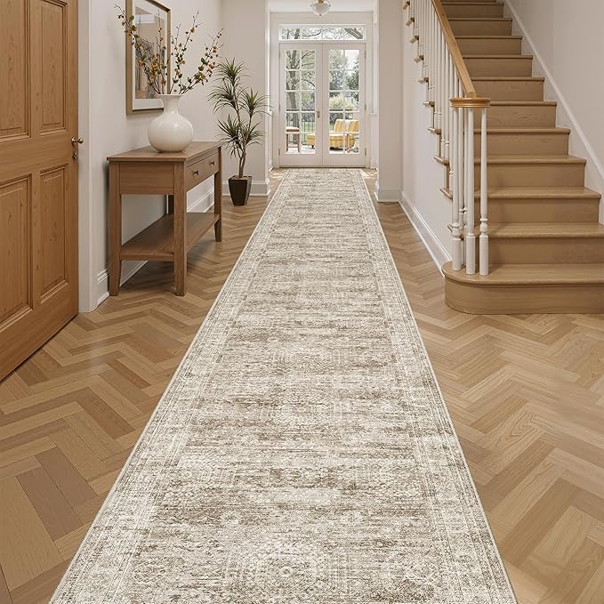 Runner Rug 2'6" x 14' Washable Non-Slip Runner Rugs by Soalmost
