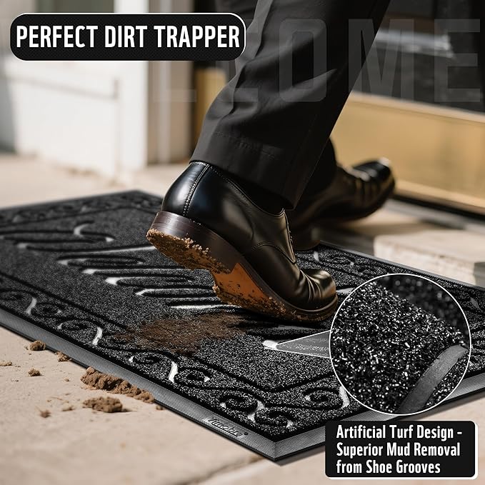 Yimobra Welcome Mat, Heavy Duty Sturdy Door Mats - Image 4