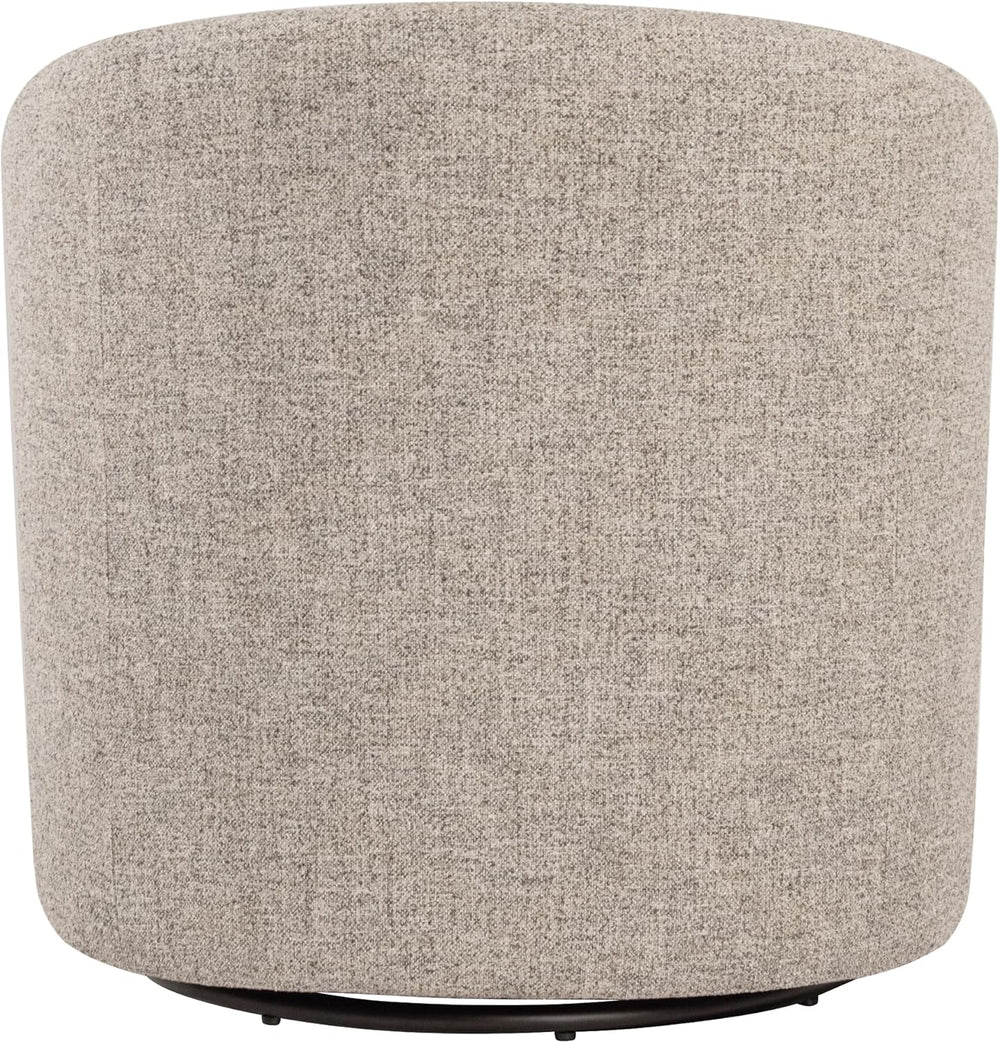 HomePop 360° Swivel Barrel Accent Chair - Midtone Gray Fabric