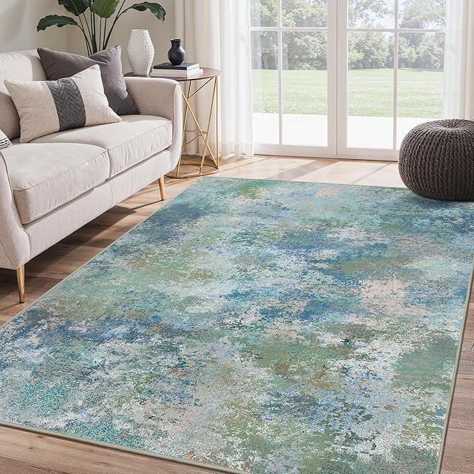 BEIMO Area Rugs 4x6 for Living Room Bedroom, Modern Abstract Machine Washable by BEIMO
