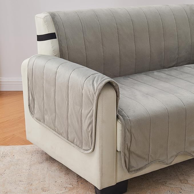 Great Bay Home Velvet Recliner Cover - Image 3