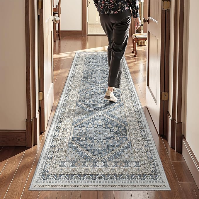 Runner Rug 2x8 Runners for Hallways Non Slip Washable, Vintage Hallway Runner - Image 4