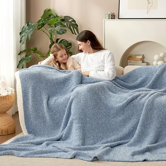 Snuggle Sac Blue Throw Blankets - Image 6
