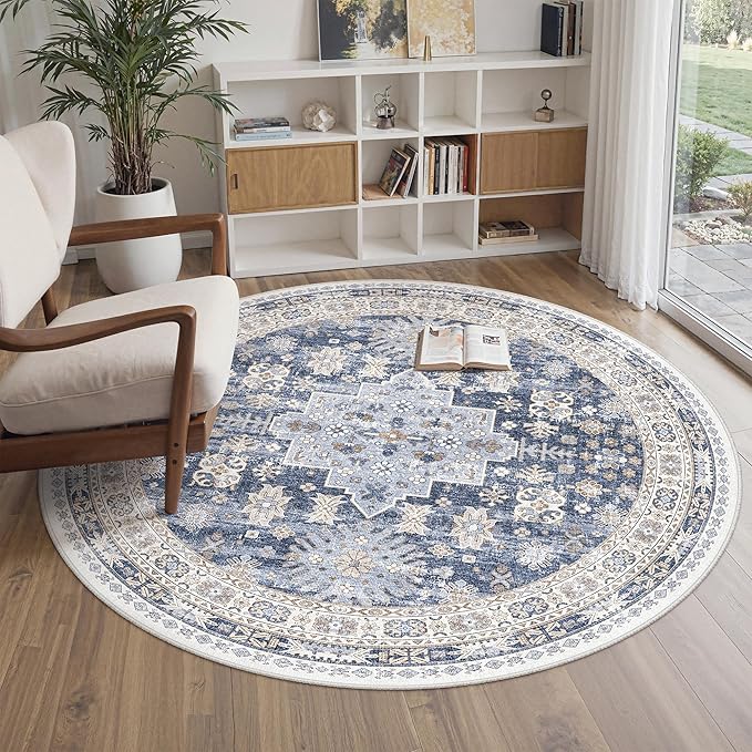 zesthome Washable Round Area Rugs by Zesthome