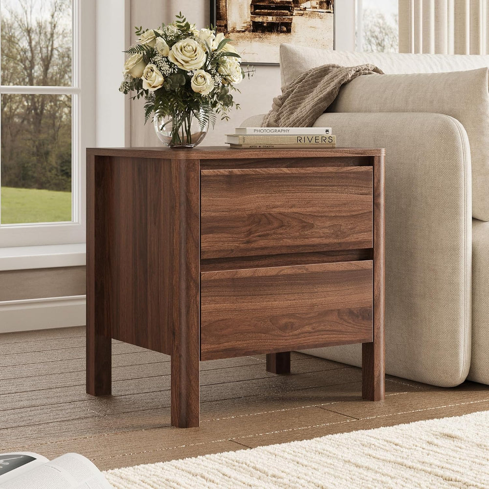 MAISONARIA Living Room Table Sets of 3, Mid Century Coffee Table & End Ta...