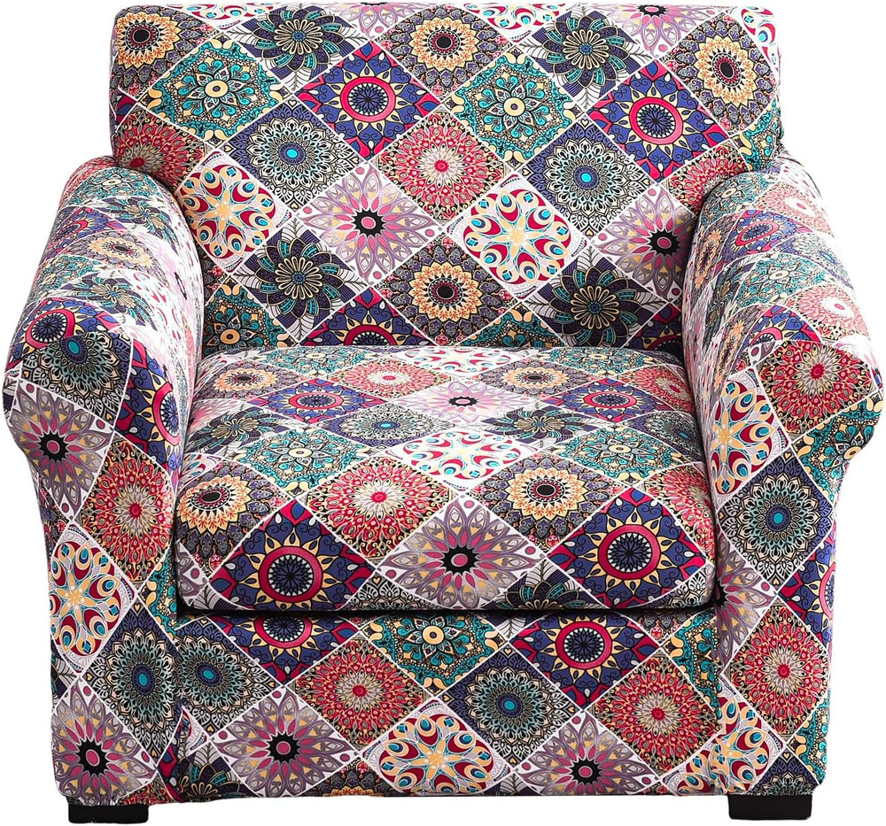 FUANGUI 2 Piece Chair Covers Armchair Arm Covers Chair Couch Covers