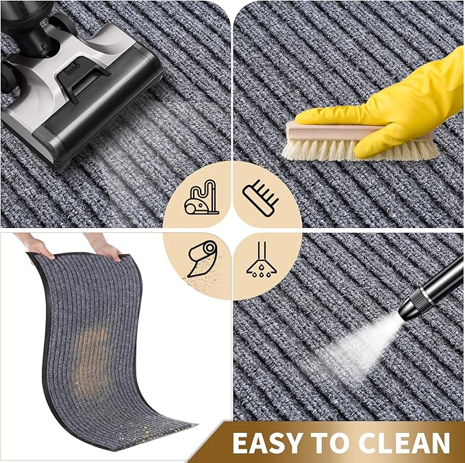 Yimobra Front Door Mat Outdoor Indoor Entrance, 100% Waterproof All-Season All - Image 6