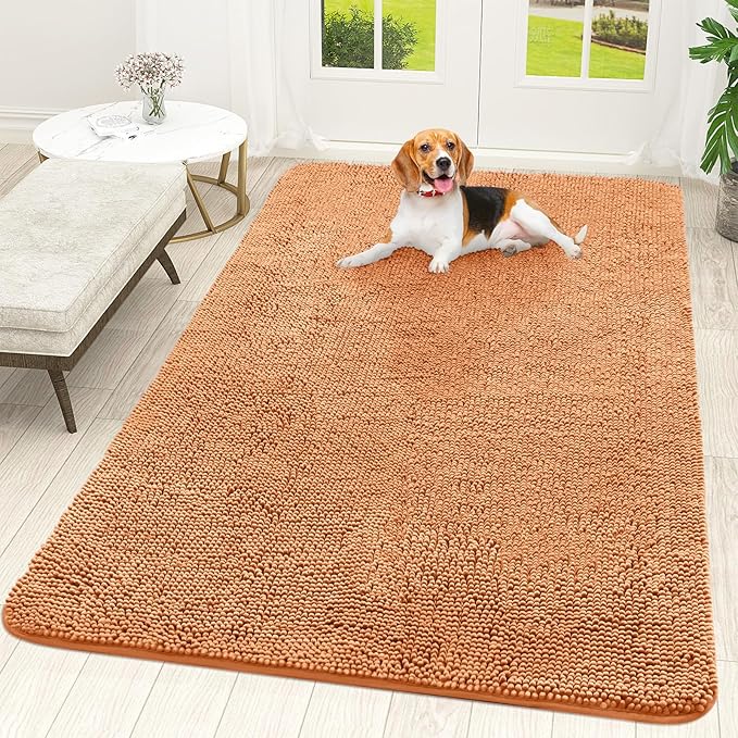 OLANLY Dog Door Mat for Muddy Paws 70x46, Absorbs Moisture and Dirt, Absorbent by OLANLY
