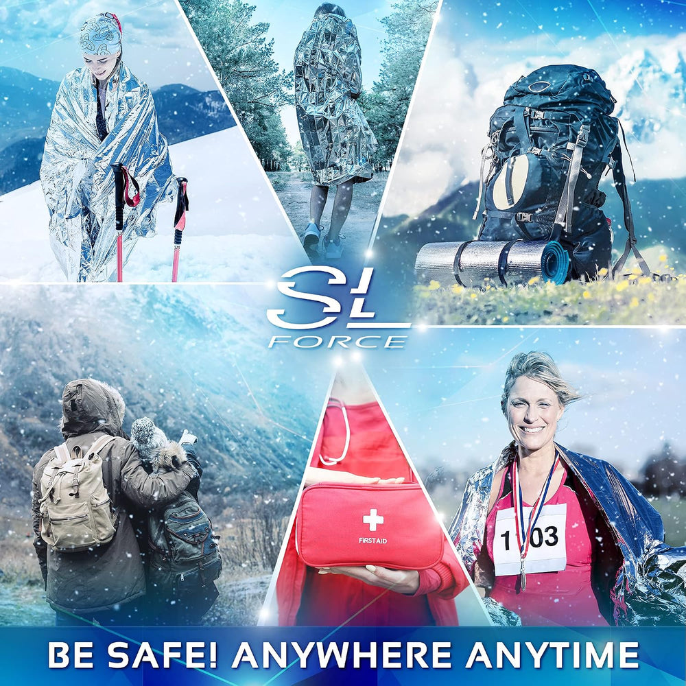 Emergency Blankets for Survival, 4 Pack of Gigantic Space Blanket. Comes with...