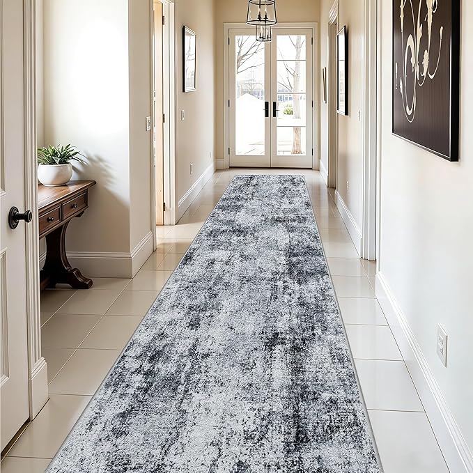 3x10 Washable Runner Rug for Hallway: Non Slip Runners Rugs Easy-to-Clean - Image 2