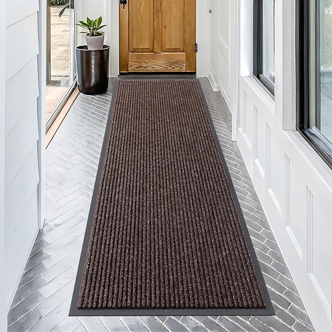 OLANLY Front Door Mat Indoor Outdoor Entrance, Waterproof Heavy Duty Doormat by OLANLY