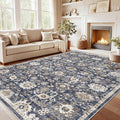 AMADA HOMEFURNISHING 9x12 Washable Area Rug, Low-Profile Large Area Rug by AMADAHOMEFURNISHING