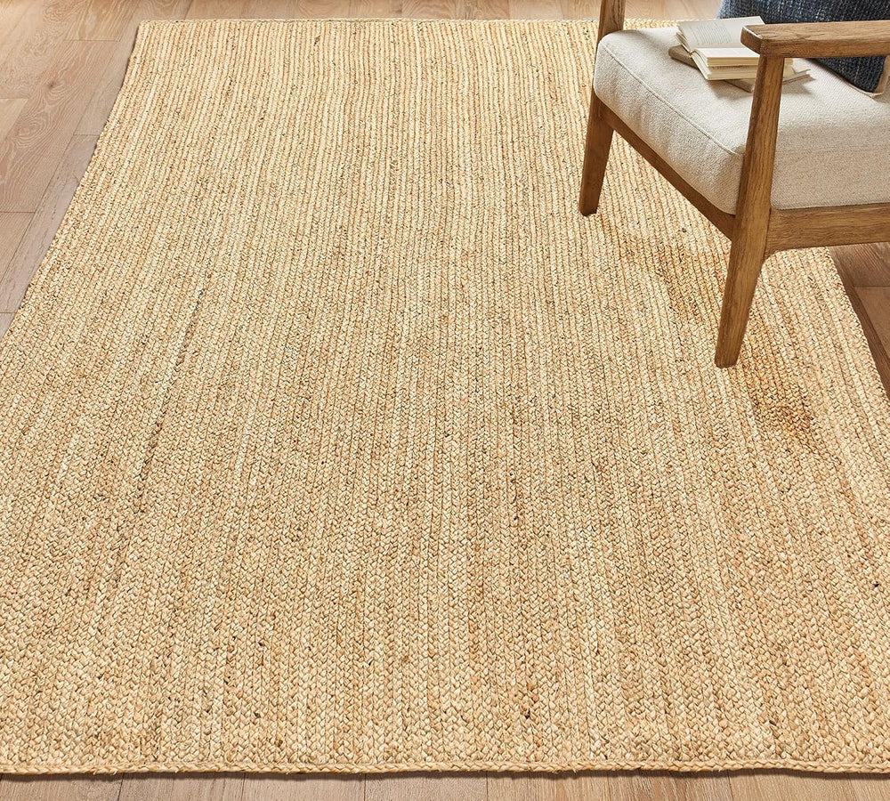 Chardin home Hand Woven Natural Jute Braided Area Rug – 6x9 Feet Rectangle | ...