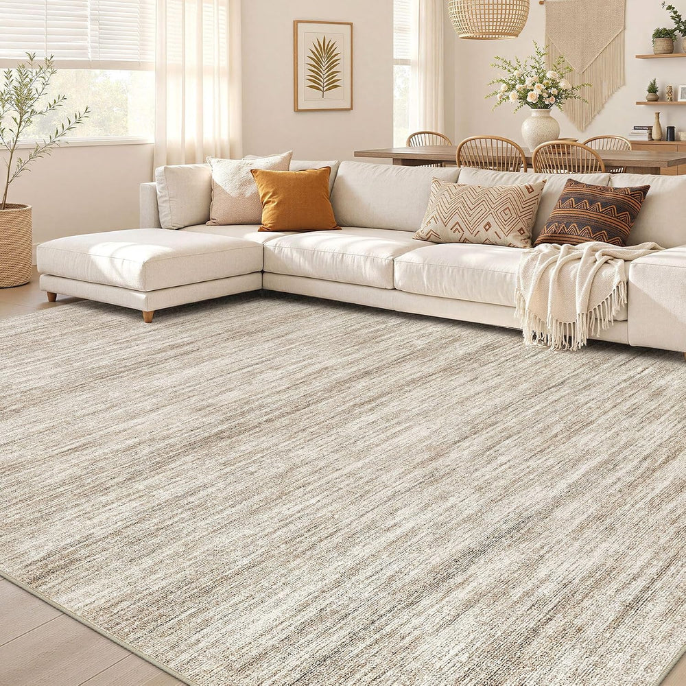 Nakagishi Boho 5x7 Area Rug Living Room Rugs Machine Washable Dark Brown