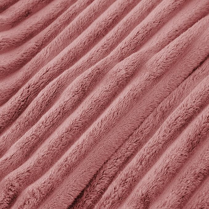 Bedsure GentleSoft Brick Dust Fleece Throw Blanket - Image 9