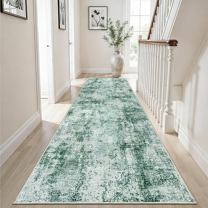 3x12 Washable Hallway Runner Rug: Non Slip Carpet Runners Easy-to-Clean - Image 2