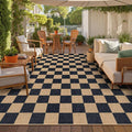 Lahome Colette Checkered Easy Jute Rug, 9x12 Area Rug by Lahome
