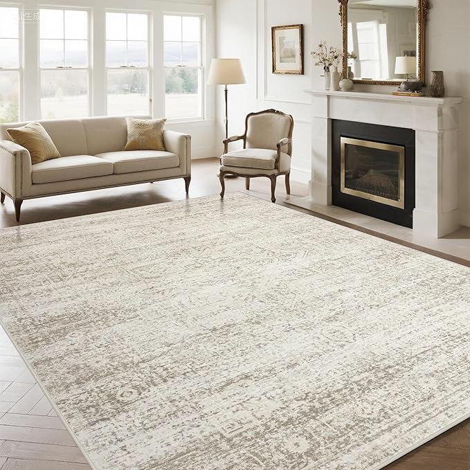 Washable Rugs 9x12 Area Rugs for Living Room, Rugs for Bedroom, Large Carpets by Srugn