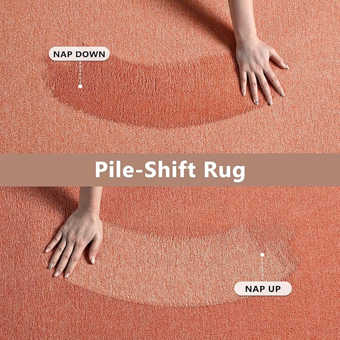 FinRèc 6x9 Washable Area Rugs for Bedroom Living Room, Low Pile Thin Rug Solid - Image 8
