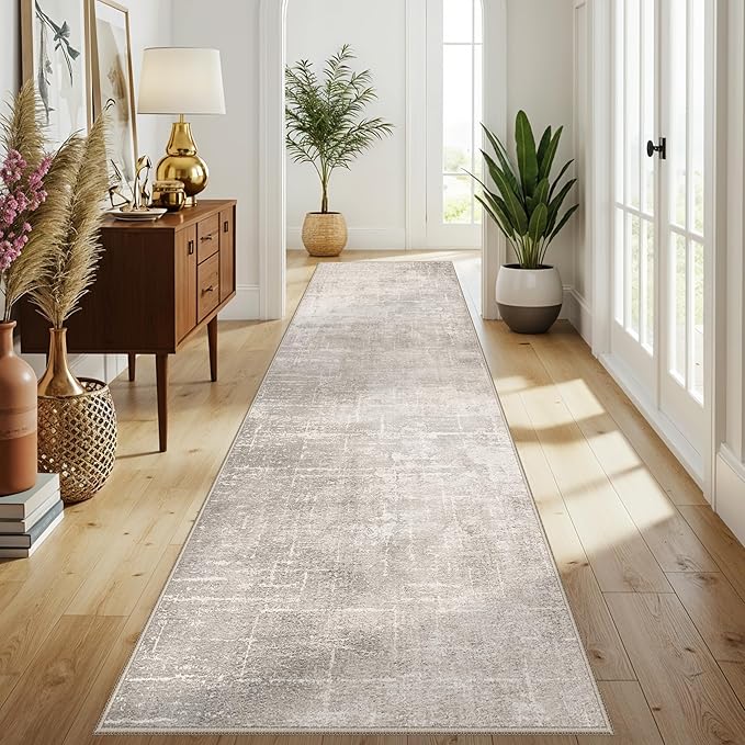 HAOYUNLAI 3x12 Hallways Runner Rugs: Soft Kitchen Rug Non-Slip Floor Mat