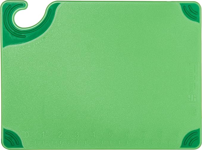 San Jamar Saf-T-Grip Plastic Cutting Board - Image 2