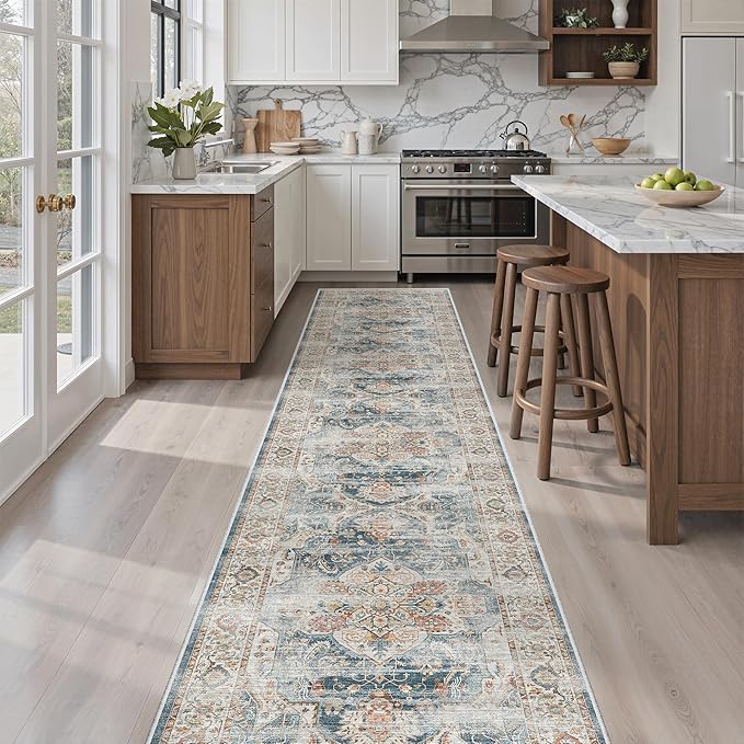 Madane Runner Rugs for Hallway 2x10 Long Washable Non-Slip Hallway Runner Rug by Madane