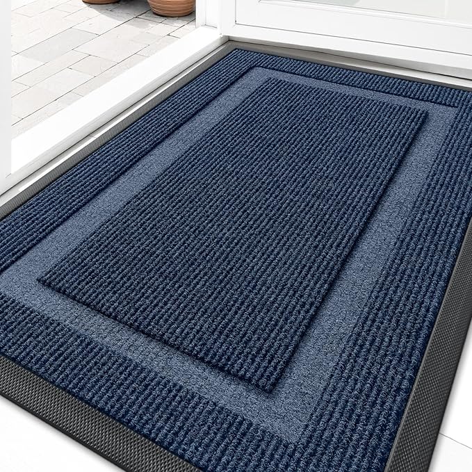 OLANLY Front Door Mat Indoor Outdoor Entrance, Waterproof All-Season, by OLANLY