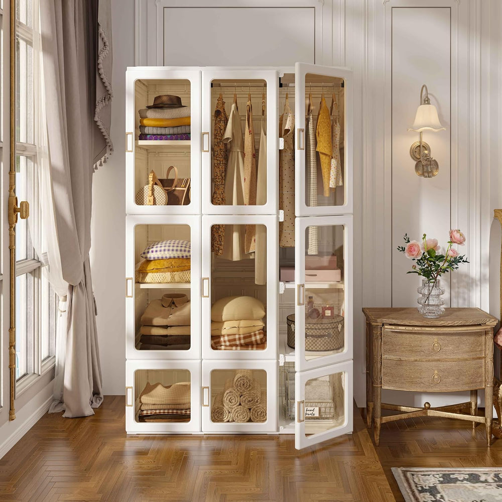 ANTBOX Portable Wardrobe Closet Storage Organizer for Clothes,Suitable for Li...